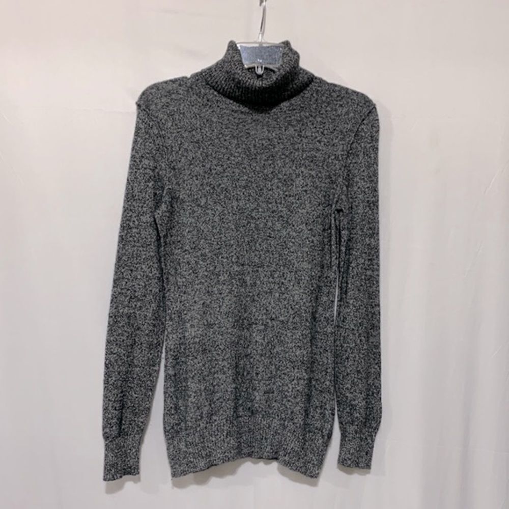 AQUA cashmere turtleneck sweater exposed seam exposed back center seam women’s S